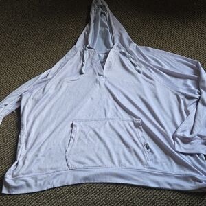 Eddie Bauer Light Pastel Purple Hooded Sweatshirt Hoodie- Cozy Plus
